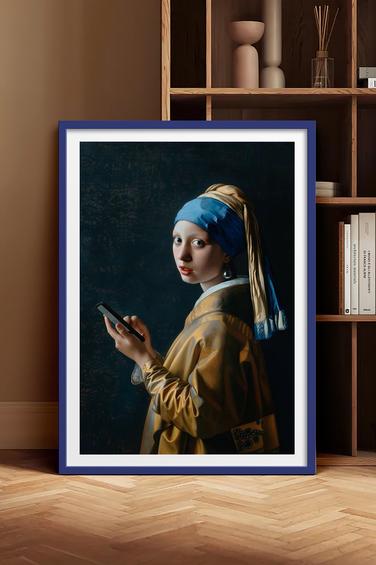 HOMEPACK Ahşap Çerçeveli Tablo Çerçeveli Poster Sanatsal Modern Duvar Dekoru TK-1104