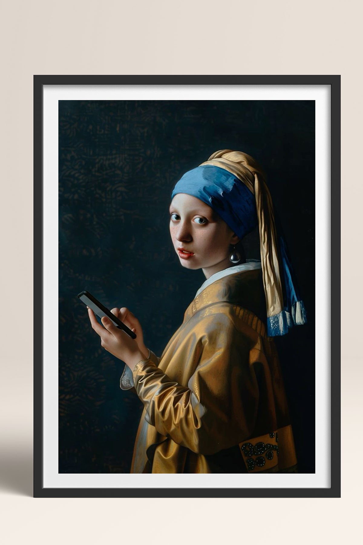 HOMEPACK Ahşap Çerçeveli Tablo Çerçeveli Poster Sanatsal Modern Duvar Dekoru TK-1104