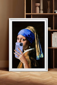 HOMEPACK Ahşap Çerçeveli Tablo Çerçeveli Poster Sanatsal Modern Duvar Dekoru TK-1106