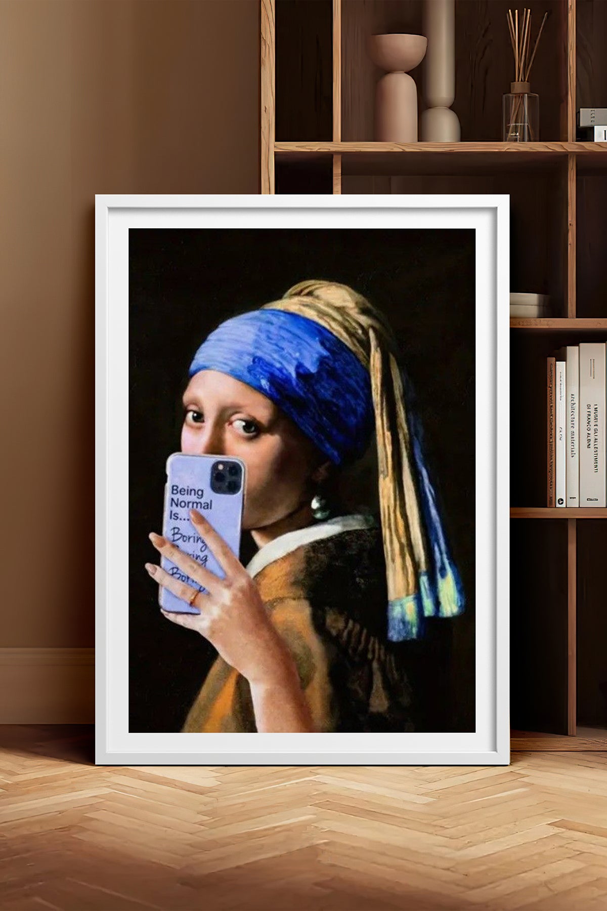 HOMEPACK Ahşap Çerçeveli Tablo Çerçeveli Poster Sanatsal Modern Duvar Dekoru TK-1106