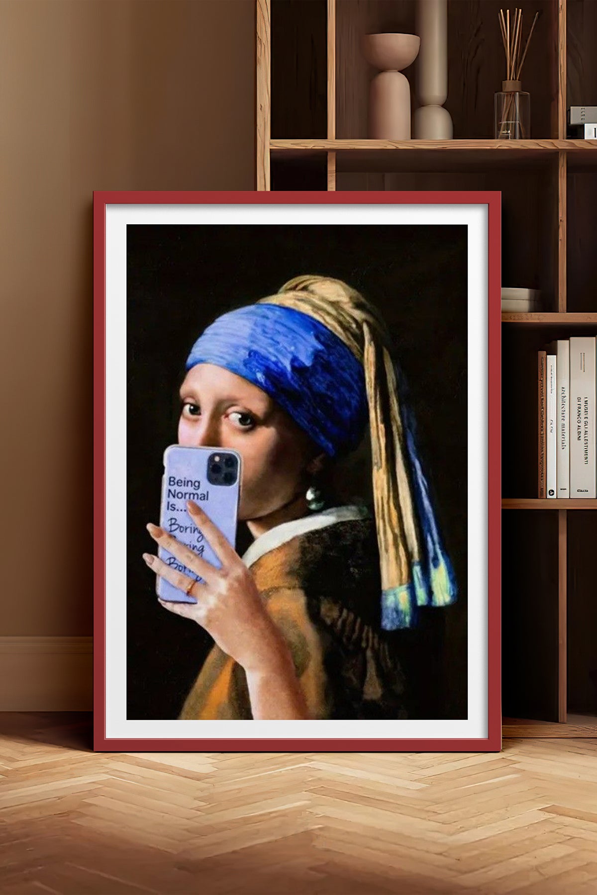 HOMEPACK Ahşap Çerçeveli Tablo Çerçeveli Poster Sanatsal Modern Duvar Dekoru TK-1106