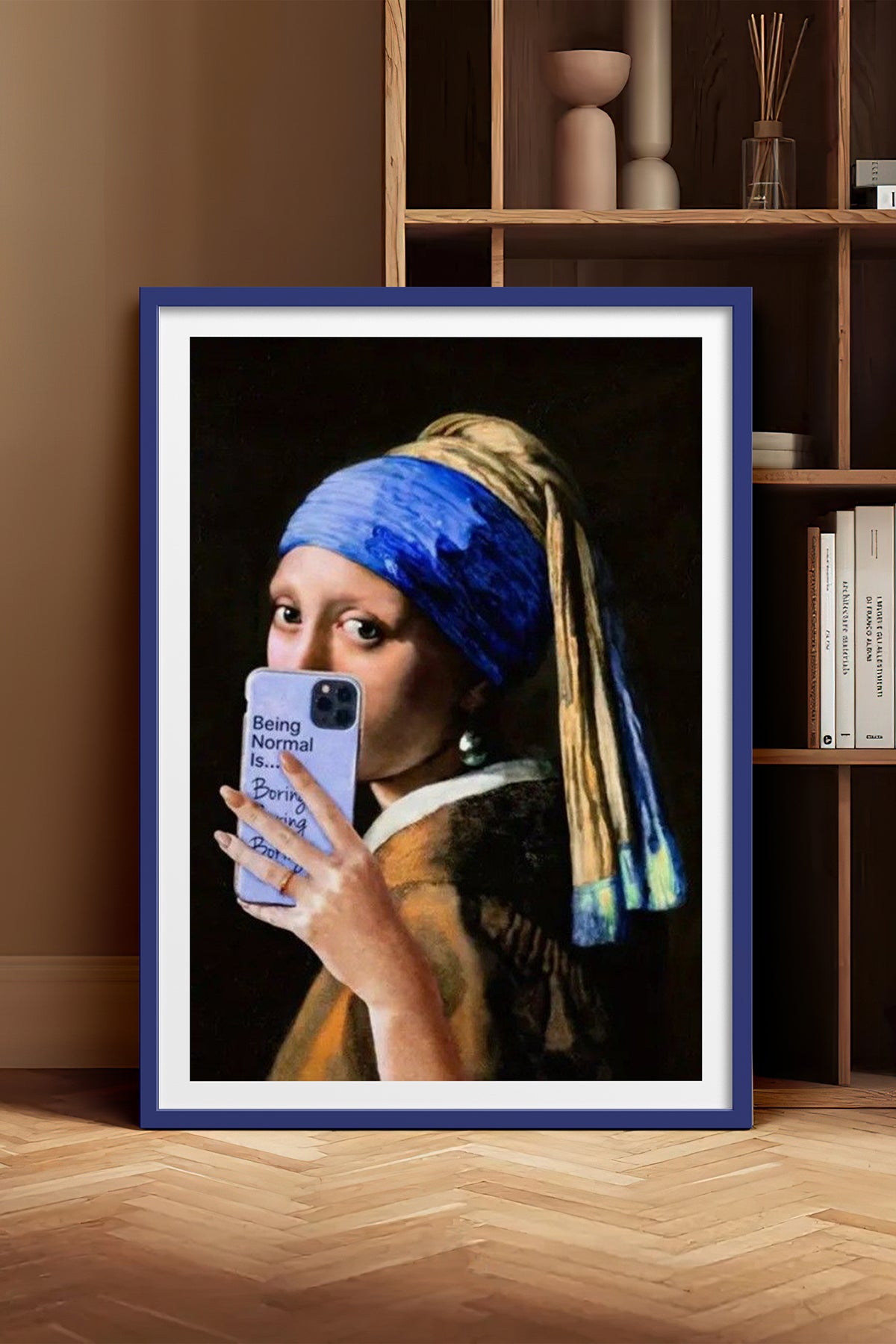 HOMEPACK Ahşap Çerçeveli Tablo Çerçeveli Poster Sanatsal Modern Duvar Dekoru TK-1106