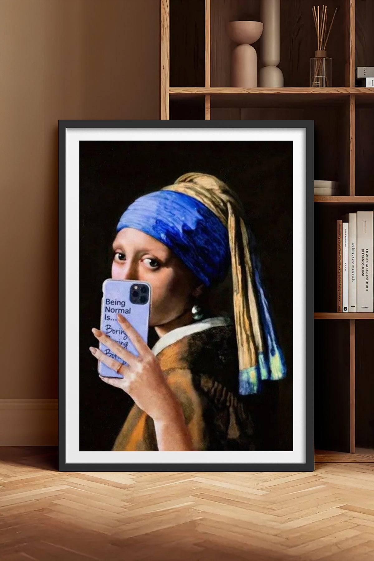 HOMEPACK Ahşap Çerçeveli Tablo Çerçeveli Poster Sanatsal Modern Duvar Dekoru TK-1106