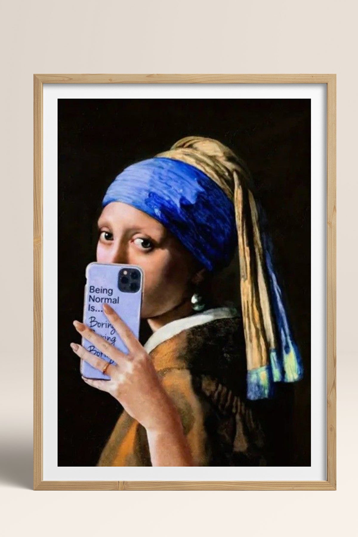 HOMEPACK Ahşap Çerçeveli Tablo Çerçeveli Poster Sanatsal Modern Duvar Dekoru TK-1106