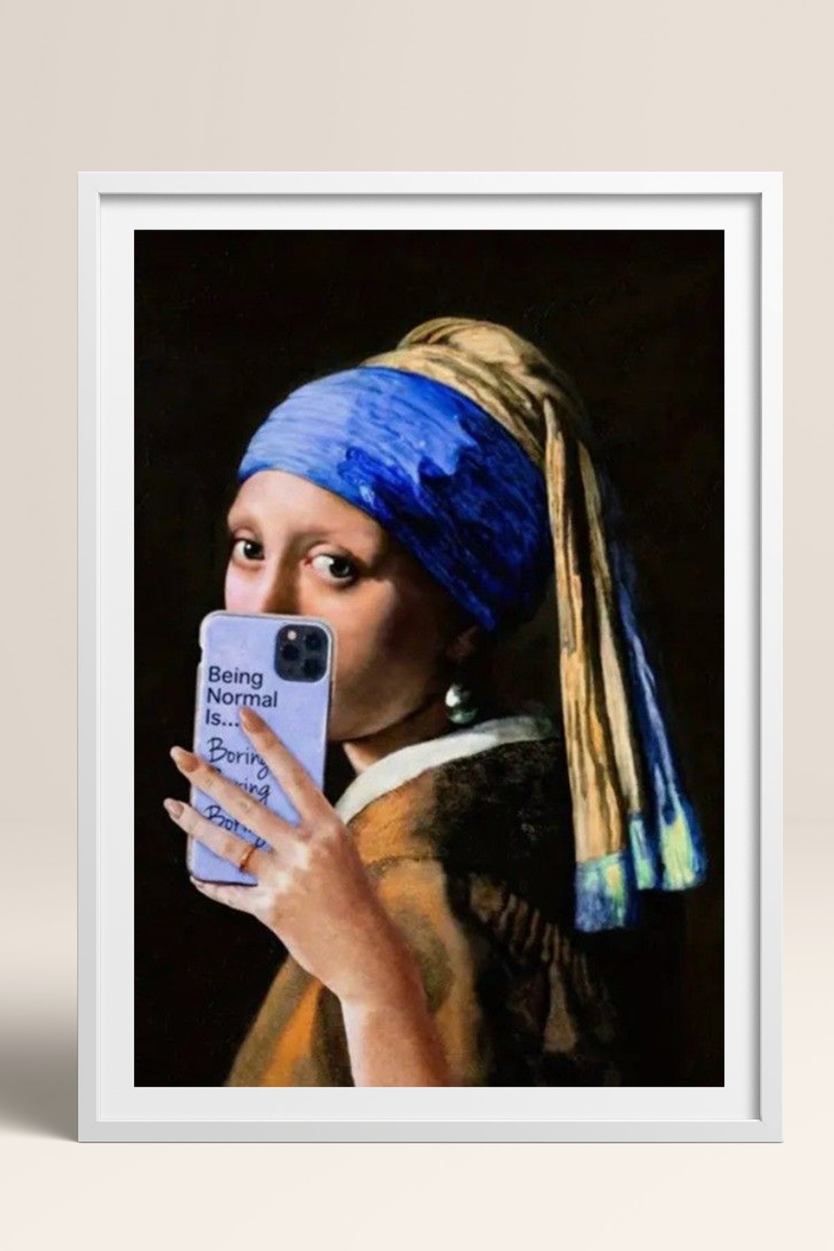 HOMEPACK Ahşap Çerçeveli Tablo Çerçeveli Poster Sanatsal Modern Duvar Dekoru TK-1106