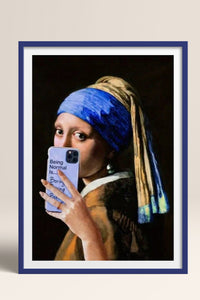 HOMEPACK Ahşap Çerçeveli Tablo Çerçeveli Poster Sanatsal Modern Duvar Dekoru TK-1106