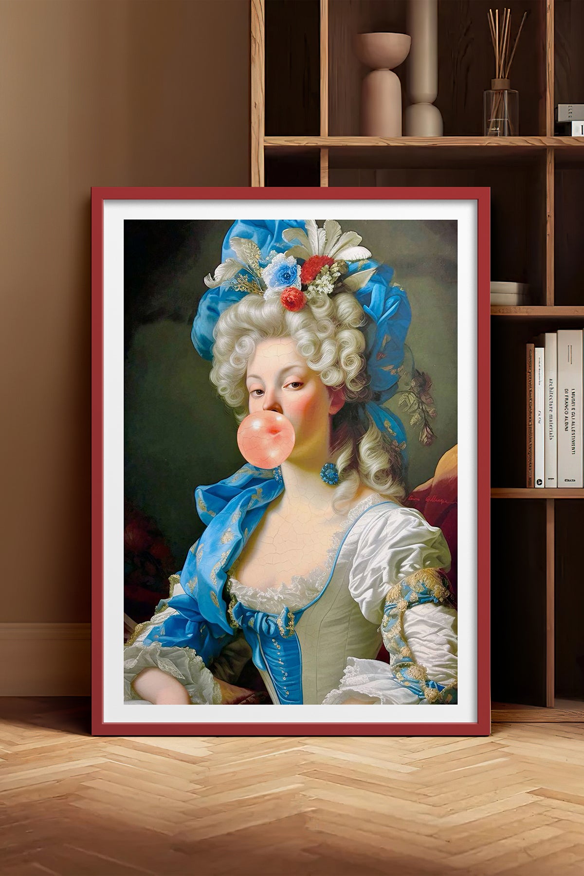HOMEPACK Ahşap Çerçeveli Tablo Çerçeveli Poster Sanatsal Modern Duvar Dekoru TK-1107