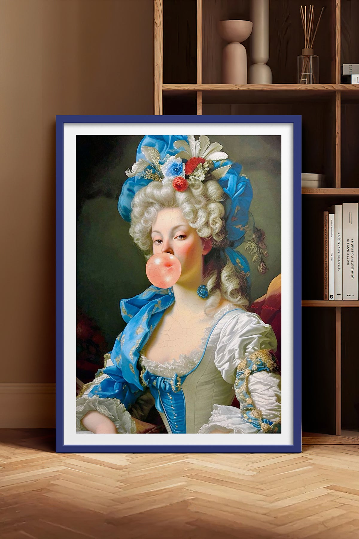 HOMEPACK Ahşap Çerçeveli Tablo Çerçeveli Poster Sanatsal Modern Duvar Dekoru TK-1107