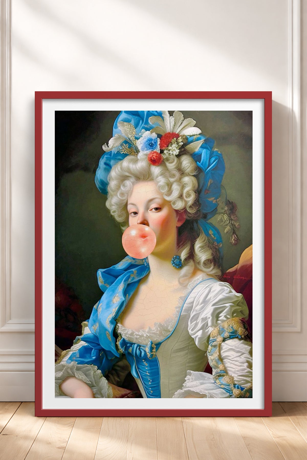 HOMEPACK Ahşap Çerçeveli Tablo Çerçeveli Poster Sanatsal Modern Duvar Dekoru TK-1107