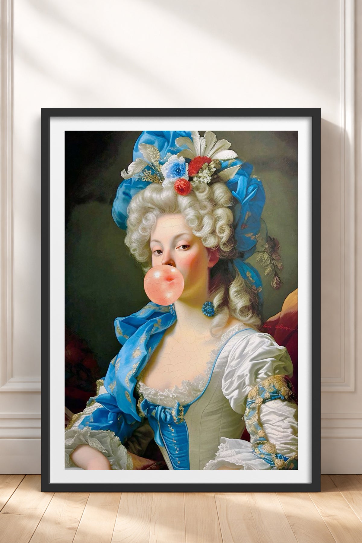 HOMEPACK Ahşap Çerçeveli Tablo Çerçeveli Poster Sanatsal Modern Duvar Dekoru TK-1107