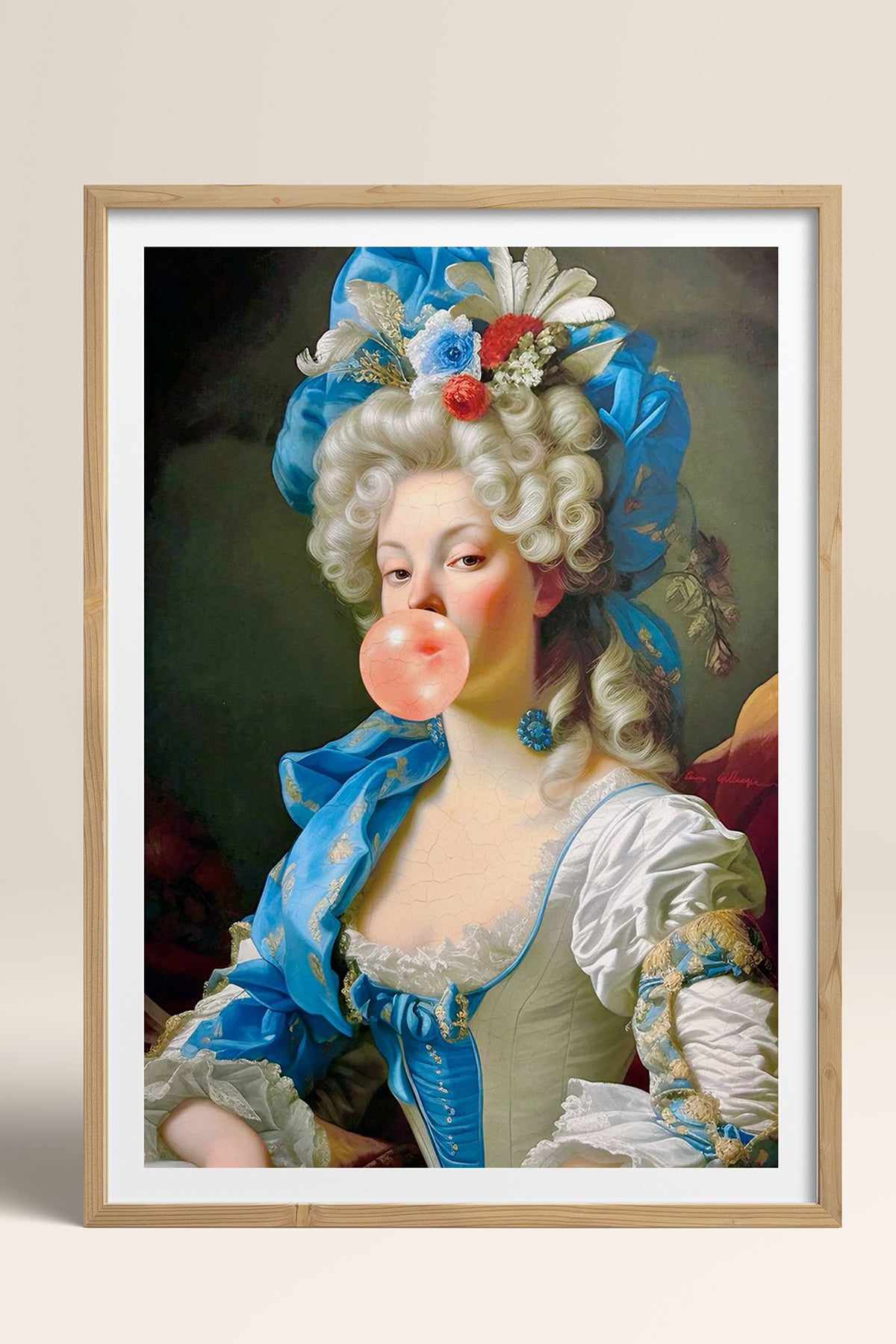 HOMEPACK Ahşap Çerçeveli Tablo Çerçeveli Poster Sanatsal Modern Duvar Dekoru TK-1107