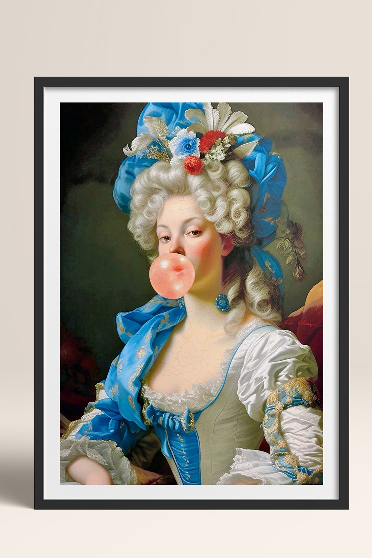 HOMEPACK Ahşap Çerçeveli Tablo Çerçeveli Poster Sanatsal Modern Duvar Dekoru TK-1107