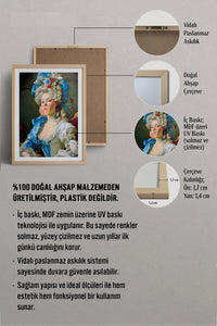 HOMEPACK Ahşap Çerçeveli Tablo Çerçeveli Poster Sanatsal Modern Duvar Dekoru TK-1107