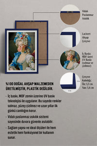 HOMEPACK Ahşap Çerçeveli Tablo Çerçeveli Poster Sanatsal Modern Duvar Dekoru TK-1107