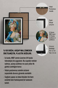 HOMEPACK Ahşap Çerçeveli Tablo Çerçeveli Poster Sanatsal Modern Duvar Dekoru TK-1107