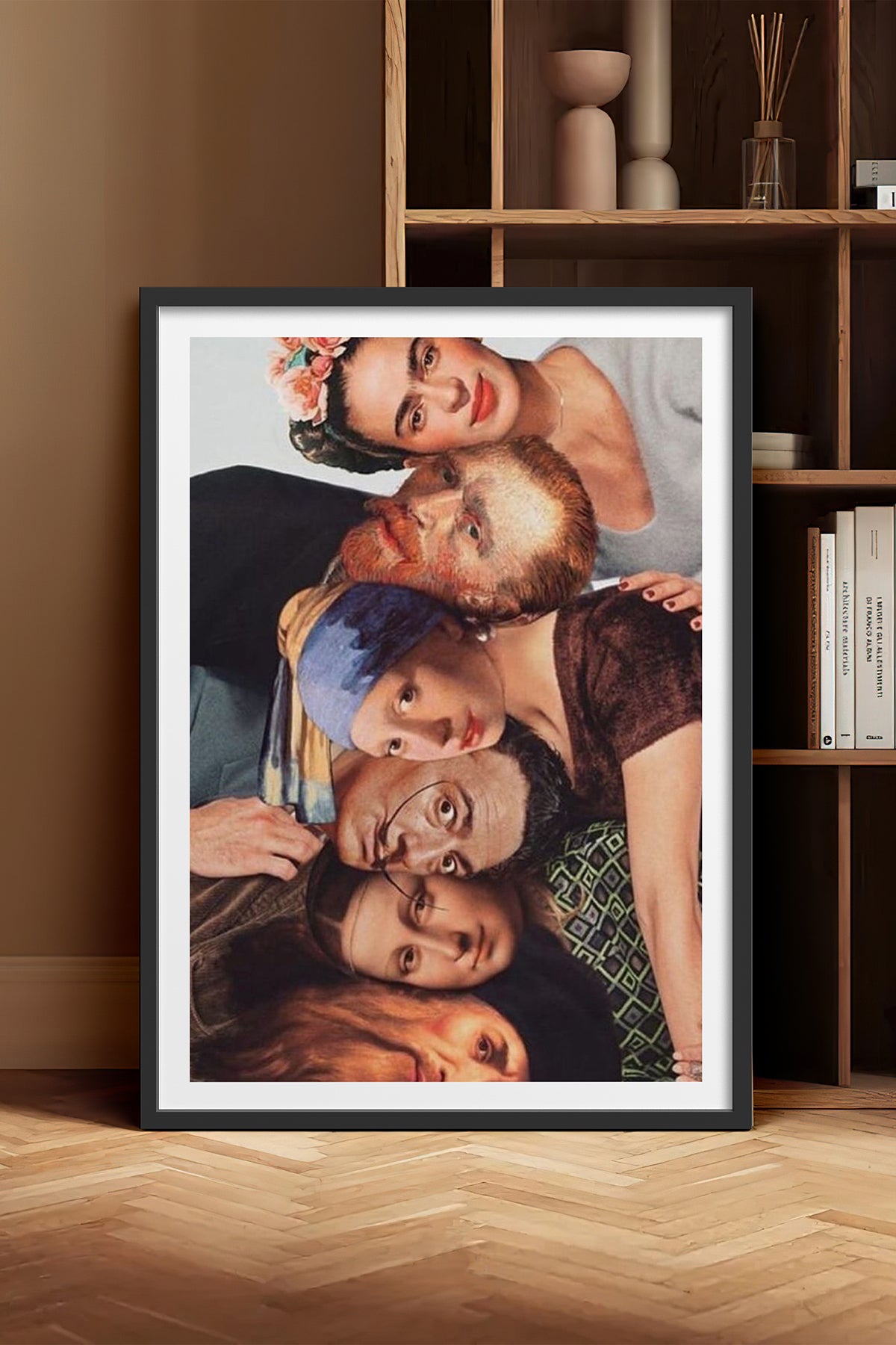HOMEPACK Ahşap Çerçeveli Tablo Çerçeveli Poster Sanatsal Modern Duvar Dekoru TK-1108