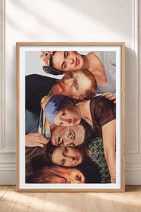 HOMEPACK Ahşap Çerçeveli Tablo Çerçeveli Poster Sanatsal Modern Duvar Dekoru TK-1108