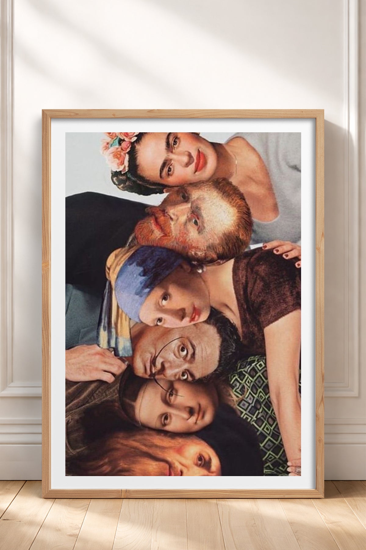 HOMEPACK Ahşap Çerçeveli Tablo Çerçeveli Poster Sanatsal Modern Duvar Dekoru TK-1108