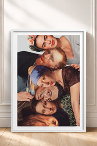 HOMEPACK Ahşap Çerçeveli Tablo Çerçeveli Poster Sanatsal Modern Duvar Dekoru TK-1108