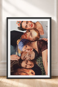 HOMEPACK Ahşap Çerçeveli Tablo Çerçeveli Poster Sanatsal Modern Duvar Dekoru TK-1108