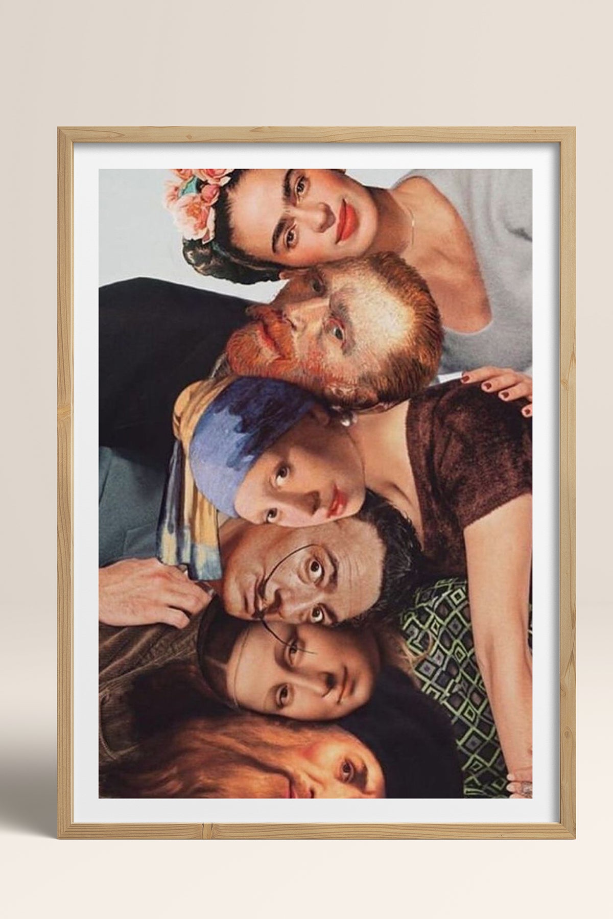 HOMEPACK Ahşap Çerçeveli Tablo Çerçeveli Poster Sanatsal Modern Duvar Dekoru TK-1108