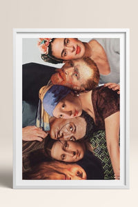 HOMEPACK Ahşap Çerçeveli Tablo Çerçeveli Poster Sanatsal Modern Duvar Dekoru TK-1108