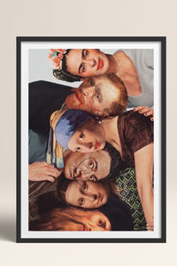 HOMEPACK Ahşap Çerçeveli Tablo Çerçeveli Poster Sanatsal Modern Duvar Dekoru TK-1108