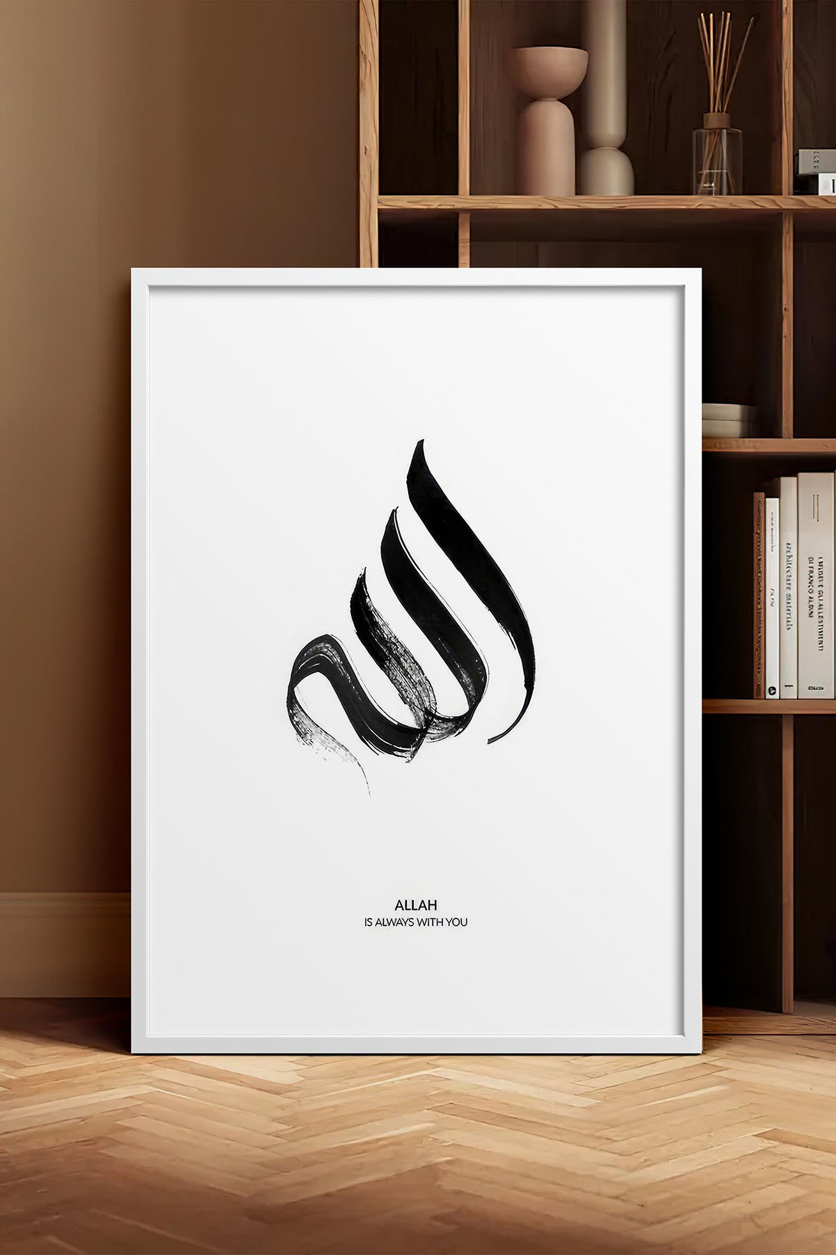 HOMEPACK Ahşap Çerçeveli Tablo Çerçeveli Poster Sanatsal Modern Duvar Dekoru TK-1167