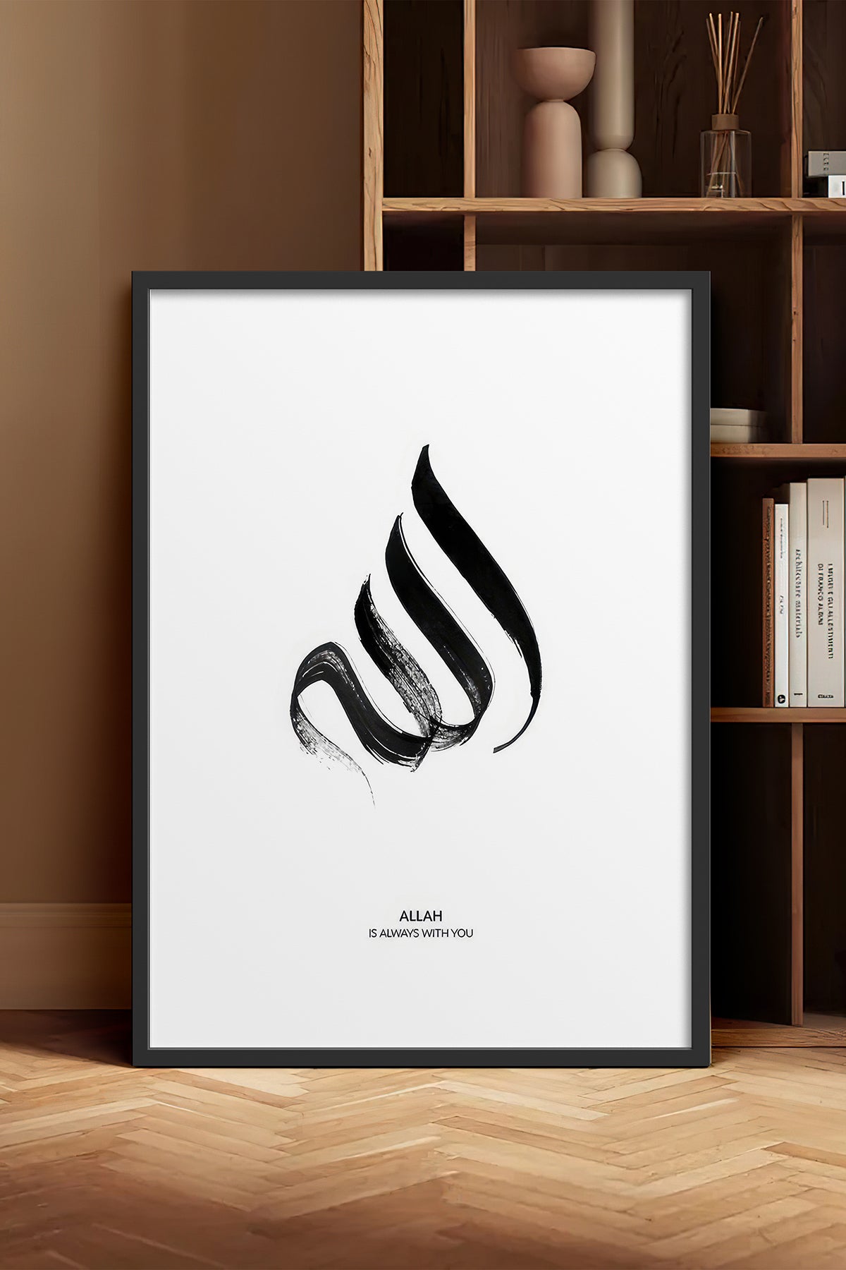 HOMEPACK Ahşap Çerçeveli Tablo Çerçeveli Poster Sanatsal Modern Duvar Dekoru TK-1167