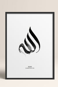 HOMEPACK Ahşap Çerçeveli Tablo Çerçeveli Poster Sanatsal Modern Duvar Dekoru TK-1167