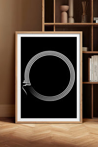 HOMEPACK Ahşap Çerçeveli Tablo Çerçeveli Poster Sanatsal Modern Duvar Dekoru TK-1177