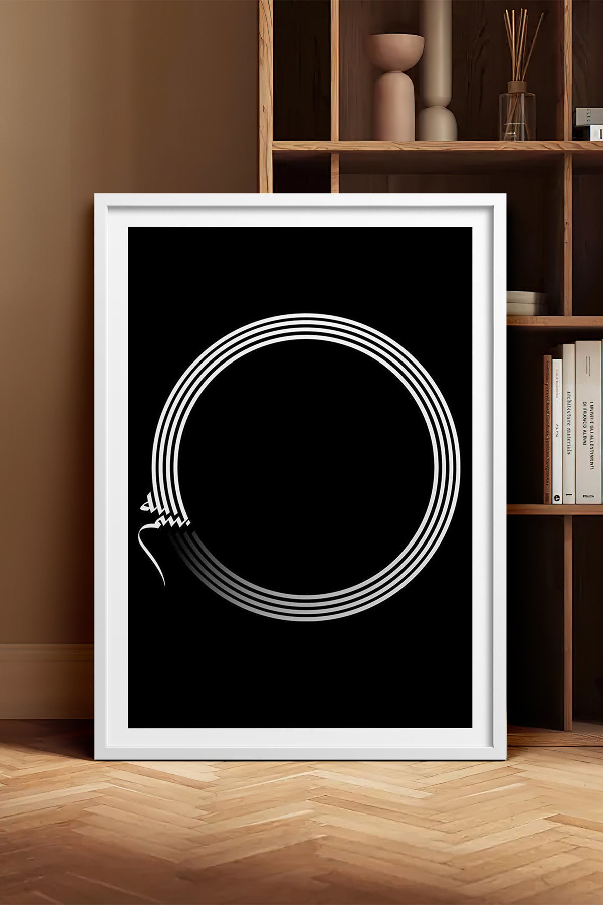 HOMEPACK Ahşap Çerçeveli Tablo Çerçeveli Poster Sanatsal Modern Duvar Dekoru TK-1177