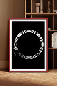 HOMEPACK Ahşap Çerçeveli Tablo Çerçeveli Poster Sanatsal Modern Duvar Dekoru TK-1177