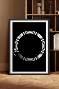 HOMEPACK Ahşap Çerçeveli Tablo Çerçeveli Poster Sanatsal Modern Duvar Dekoru TK-1177