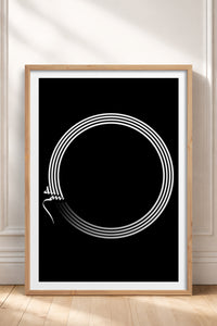 HOMEPACK Ahşap Çerçeveli Tablo Çerçeveli Poster Sanatsal Modern Duvar Dekoru TK-1177