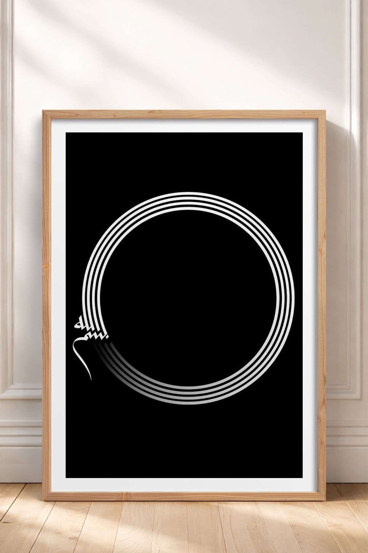 HOMEPACK Ahşap Çerçeveli Tablo Çerçeveli Poster Sanatsal Modern Duvar Dekoru TK-1177