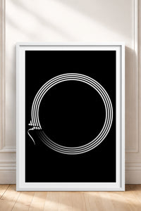 HOMEPACK Ahşap Çerçeveli Tablo Çerçeveli Poster Sanatsal Modern Duvar Dekoru TK-1177
