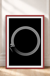 HOMEPACK Ahşap Çerçeveli Tablo Çerçeveli Poster Sanatsal Modern Duvar Dekoru TK-1177
