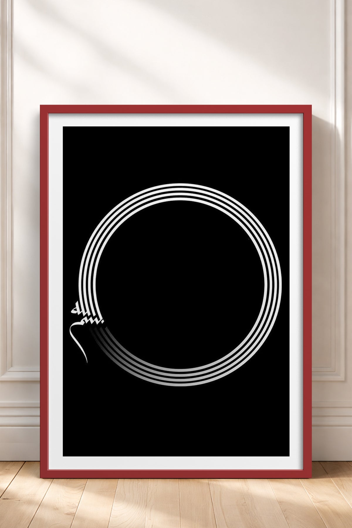 HOMEPACK Ahşap Çerçeveli Tablo Çerçeveli Poster Sanatsal Modern Duvar Dekoru TK-1177