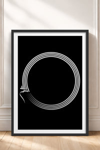 HOMEPACK Ahşap Çerçeveli Tablo Çerçeveli Poster Sanatsal Modern Duvar Dekoru TK-1177