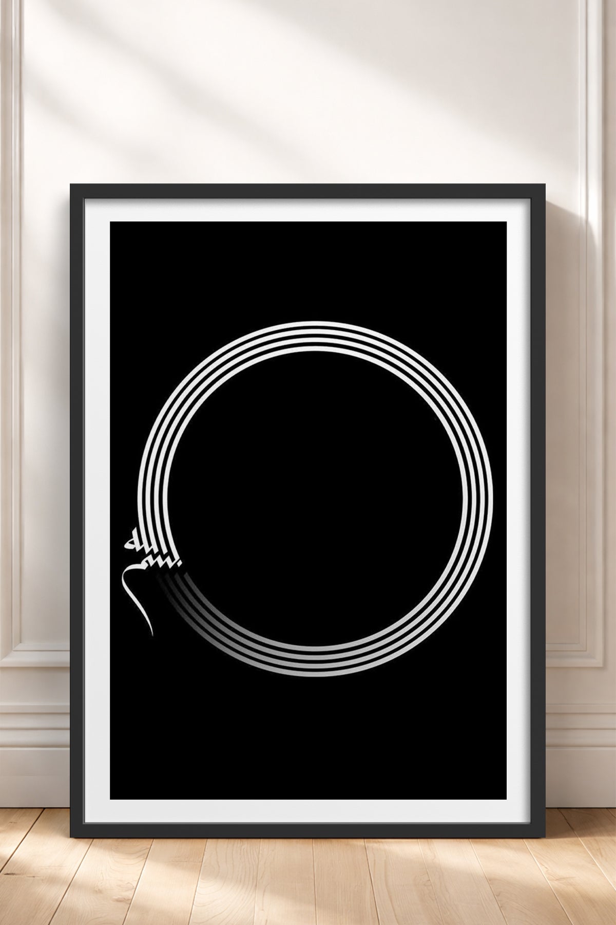 HOMEPACK Ahşap Çerçeveli Tablo Çerçeveli Poster Sanatsal Modern Duvar Dekoru TK-1177