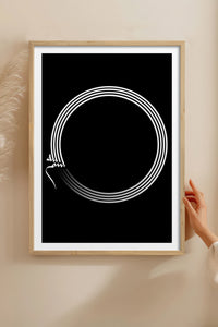 HOMEPACK Ahşap Çerçeveli Tablo Çerçeveli Poster Sanatsal Modern Duvar Dekoru TK-1177