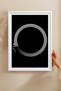 HOMEPACK Ahşap Çerçeveli Tablo Çerçeveli Poster Sanatsal Modern Duvar Dekoru TK-1177