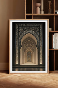 HOMEPACK Ahşap Çerçeveli Tablo Çerçeveli Poster Sanatsal Modern Duvar Dekoru TK-1181