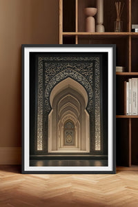 HOMEPACK Ahşap Çerçeveli Tablo Çerçeveli Poster Sanatsal Modern Duvar Dekoru TK-1181