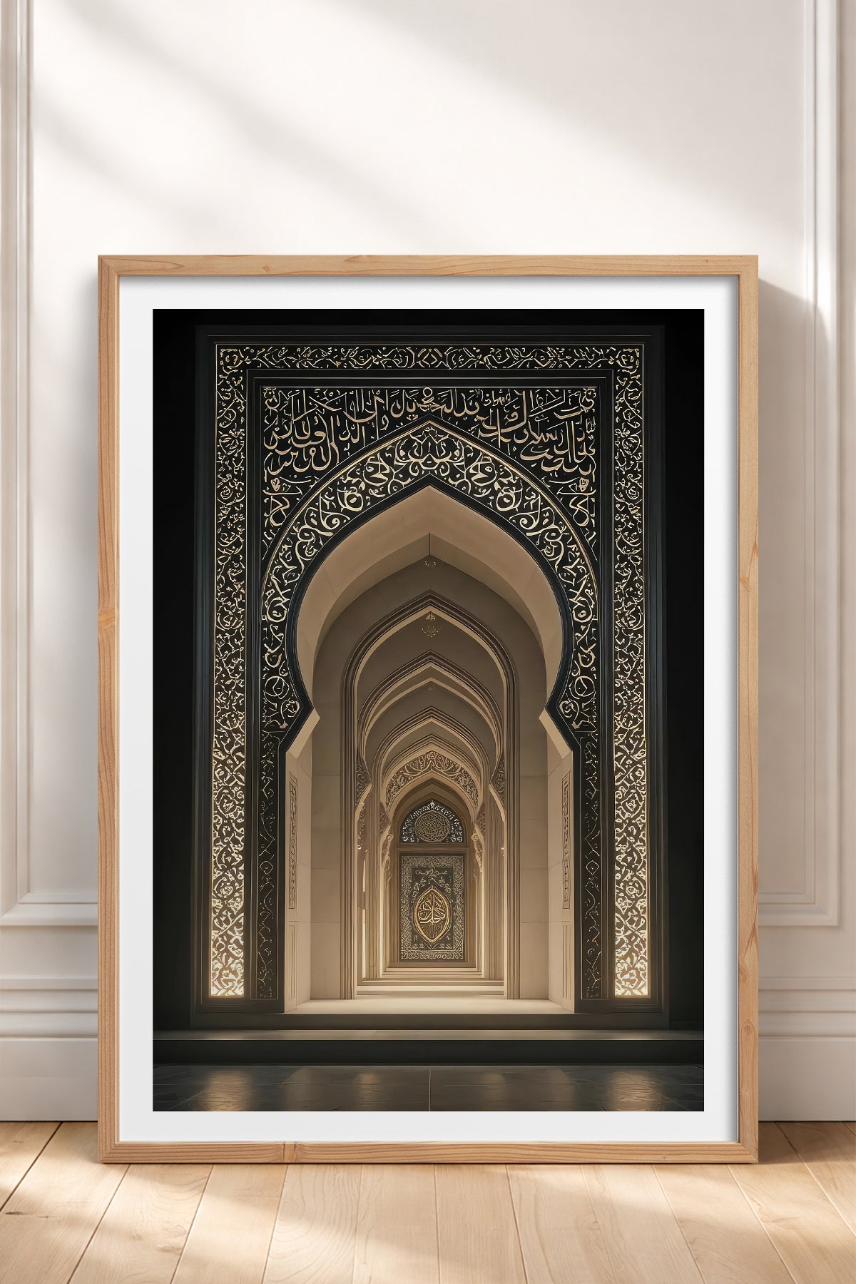 HOMEPACK Ahşap Çerçeveli Tablo Çerçeveli Poster Sanatsal Modern Duvar Dekoru TK-1181