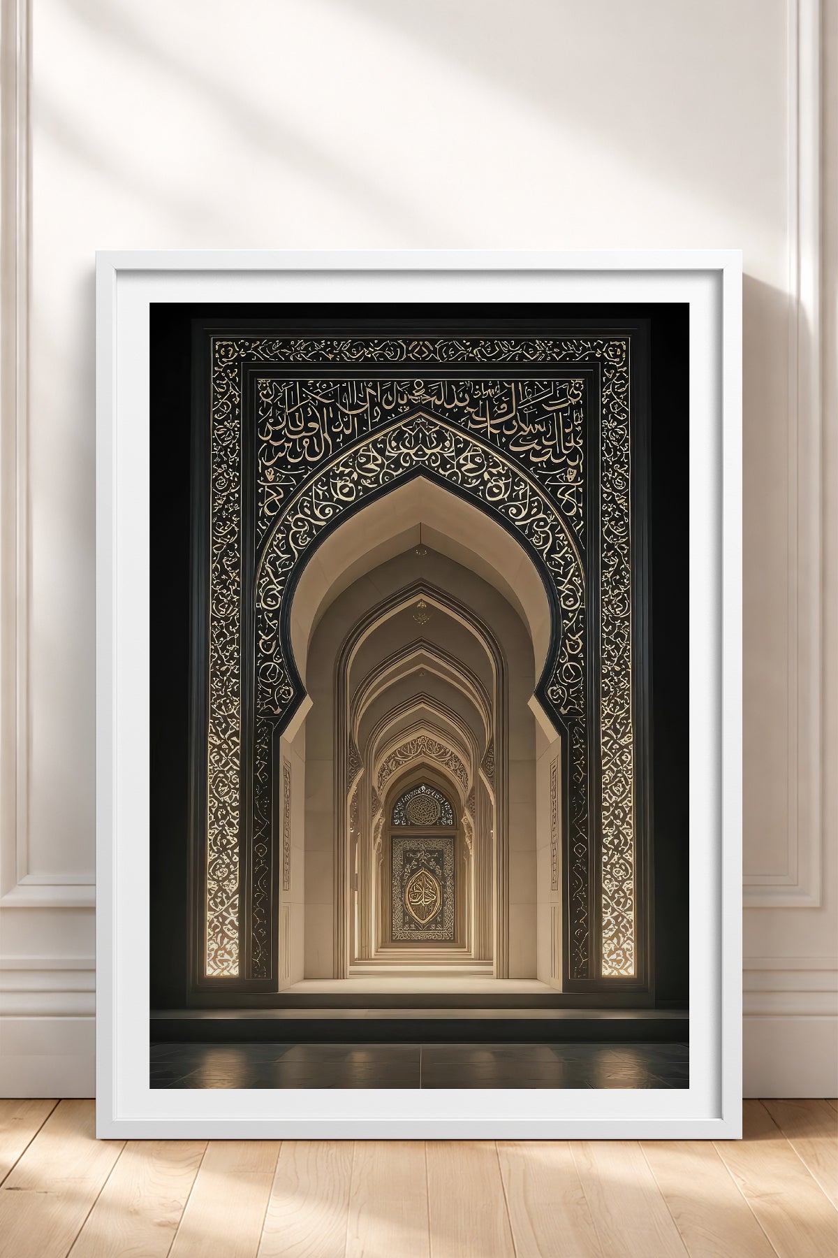 HOMEPACK Ahşap Çerçeveli Tablo Çerçeveli Poster Sanatsal Modern Duvar Dekoru TK-1181