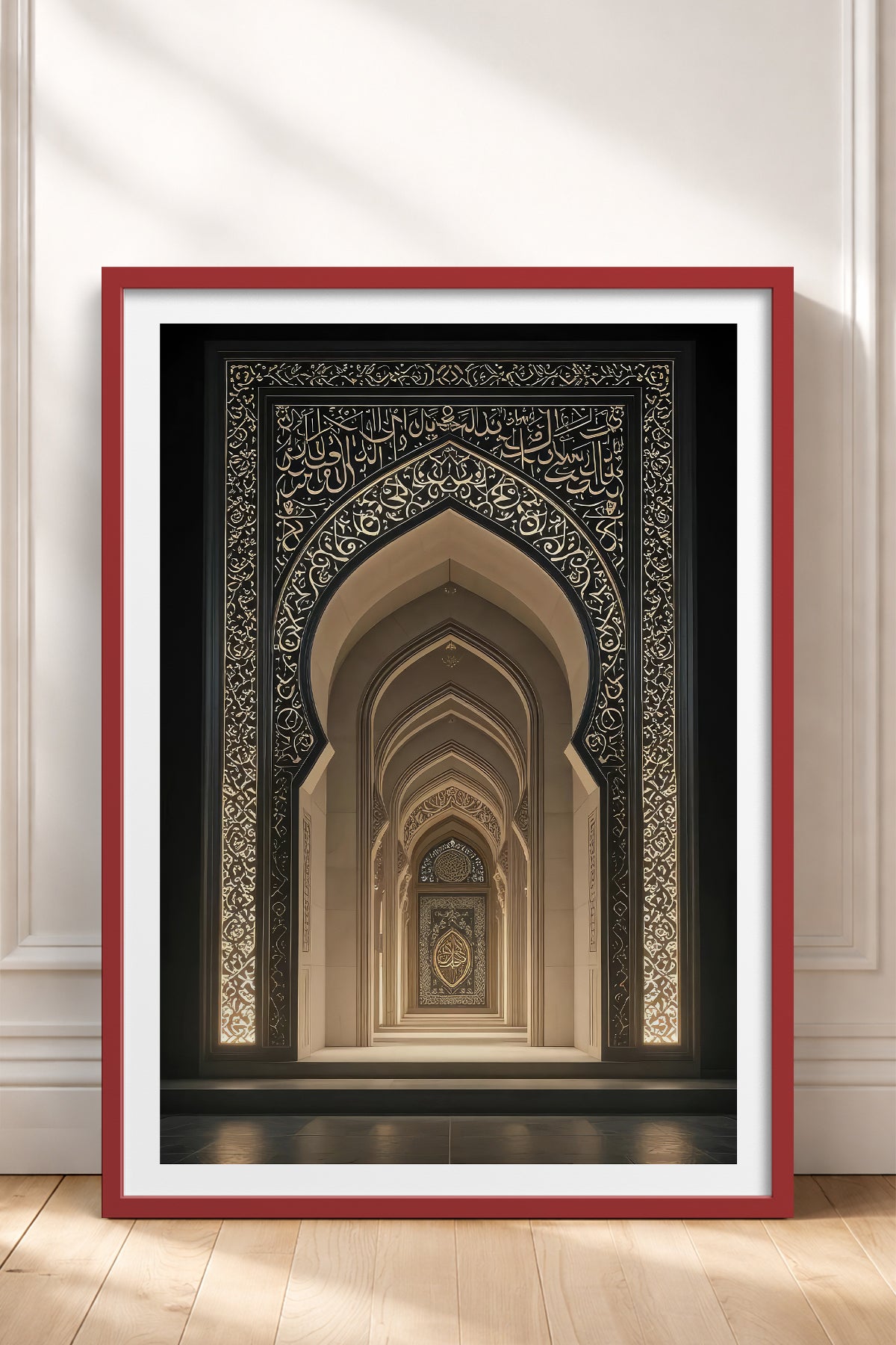 HOMEPACK Ahşap Çerçeveli Tablo Çerçeveli Poster Sanatsal Modern Duvar Dekoru TK-1181