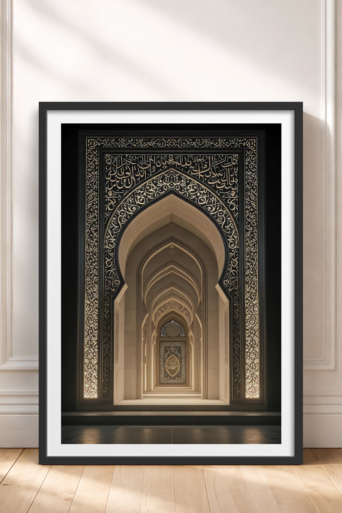 HOMEPACK Ahşap Çerçeveli Tablo Çerçeveli Poster Sanatsal Modern Duvar Dekoru TK-1181