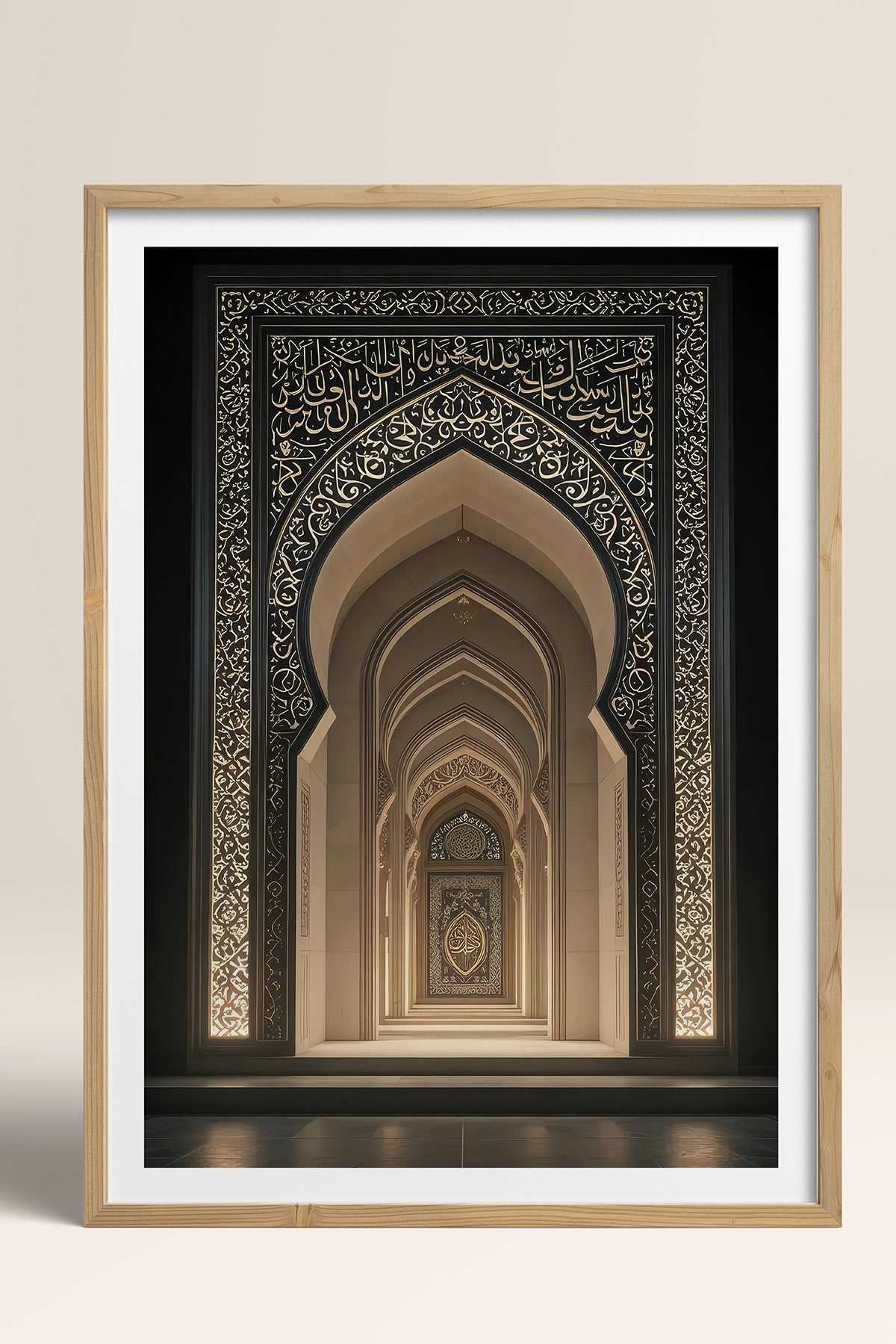 HOMEPACK Ahşap Çerçeveli Tablo Çerçeveli Poster Sanatsal Modern Duvar Dekoru TK-1181